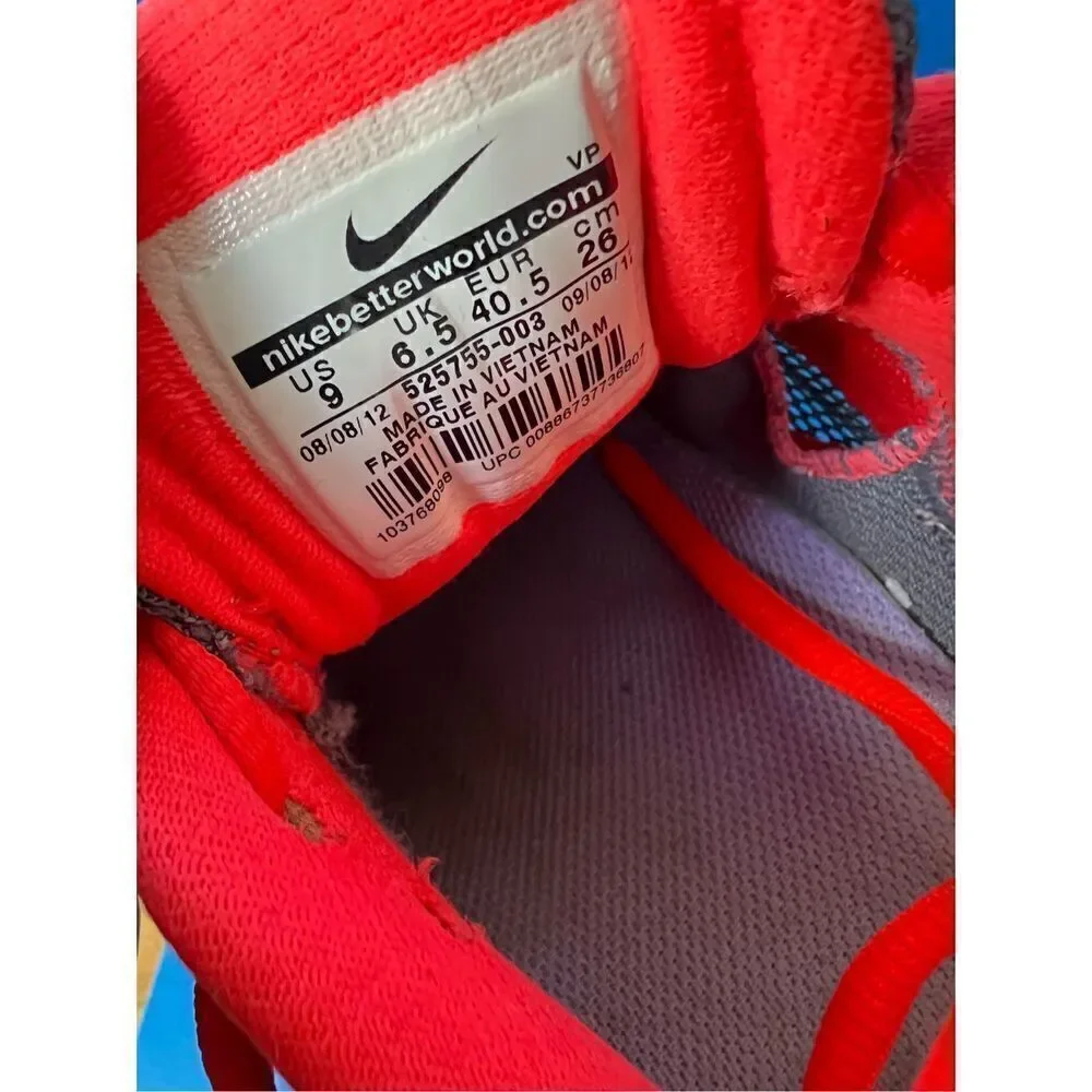 Nike Womens Size 9 Reax Running Shoes Gray 525755-003 Mesh Lace Up Sneakers